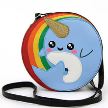 Load image into Gallery viewer, Narwhal Rainbow Crossbody Bag