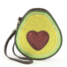 Load image into Gallery viewer, Glittery Avocado Wristlet - Front View