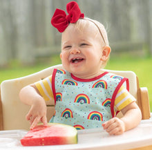 Load image into Gallery viewer, Rainbow Caterpillar Baby Bapron