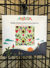 Load image into Gallery viewer, Avocado-Themed Sandwich & Snack Baggie Set