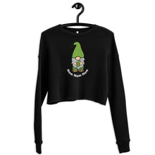 Load image into Gallery viewer, Gnome Avocado Crop Sweatshirt