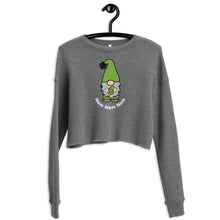Load image into Gallery viewer, Gnome Avocado Crop Sweatshirt