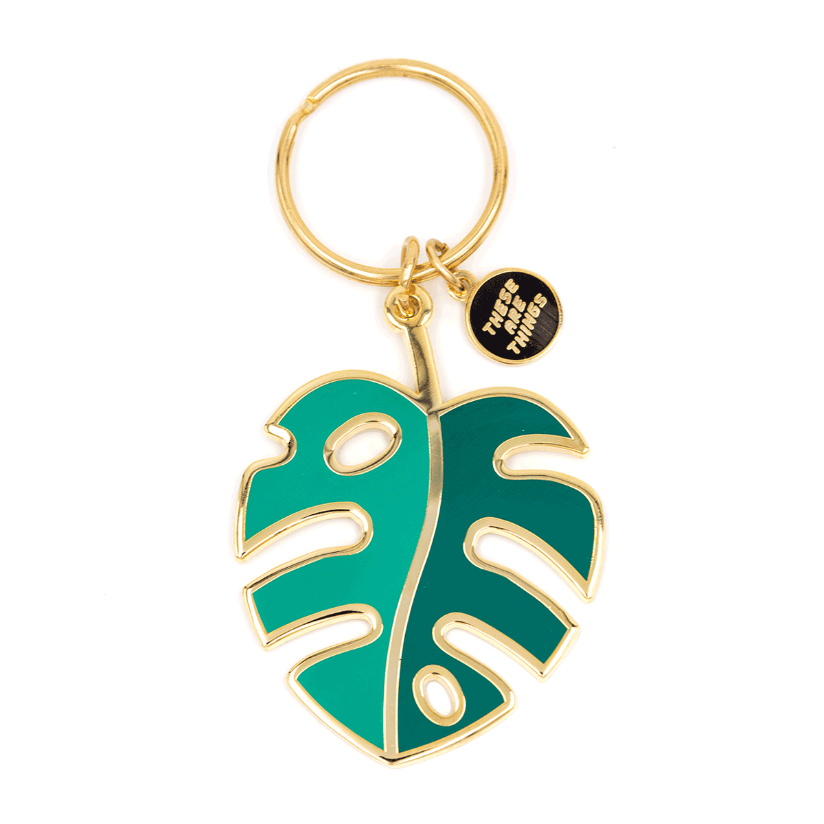 Monstera Leaf Keychain