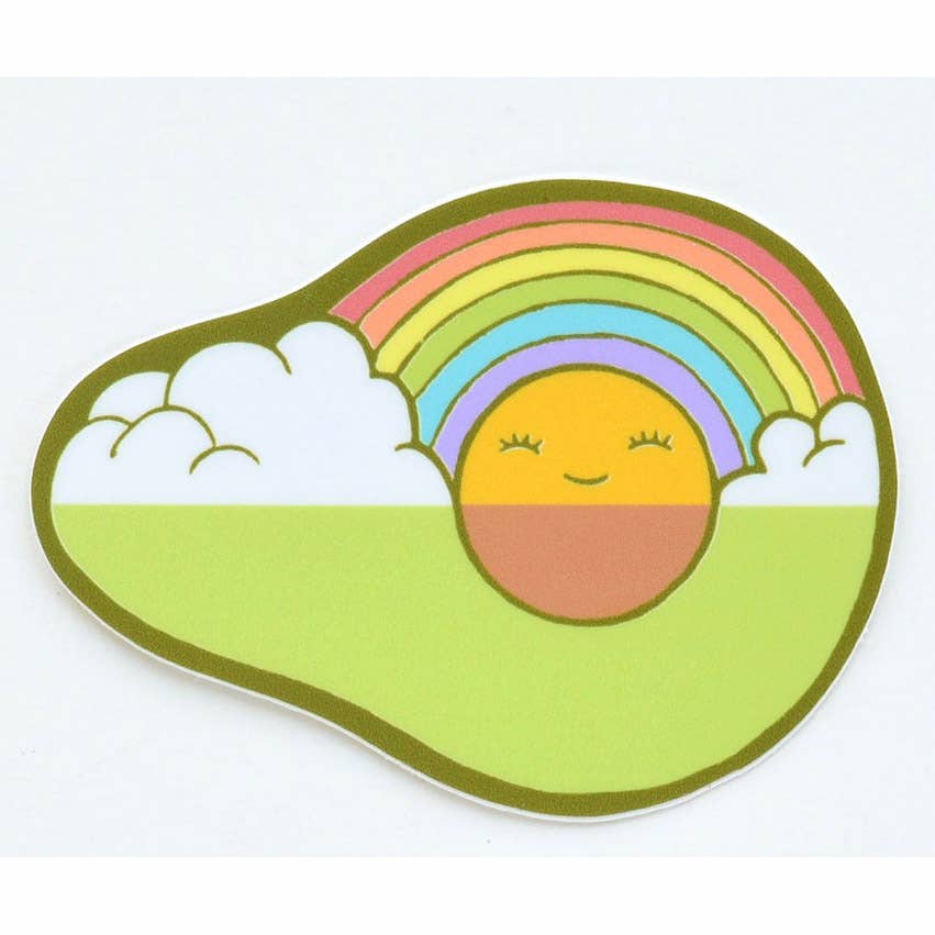 Avocado Rainbow Sticker