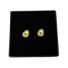 Load image into Gallery viewer, Avocado Heart-Shaped Pit Stud Earrings
