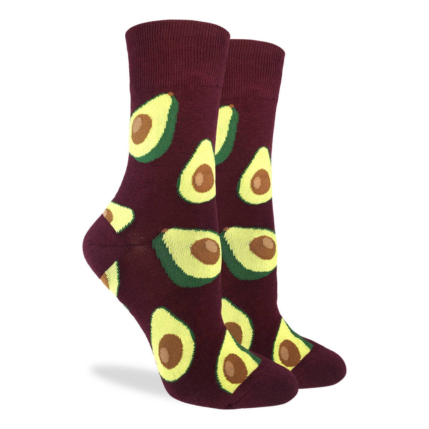 Burgundy Avocado Socks