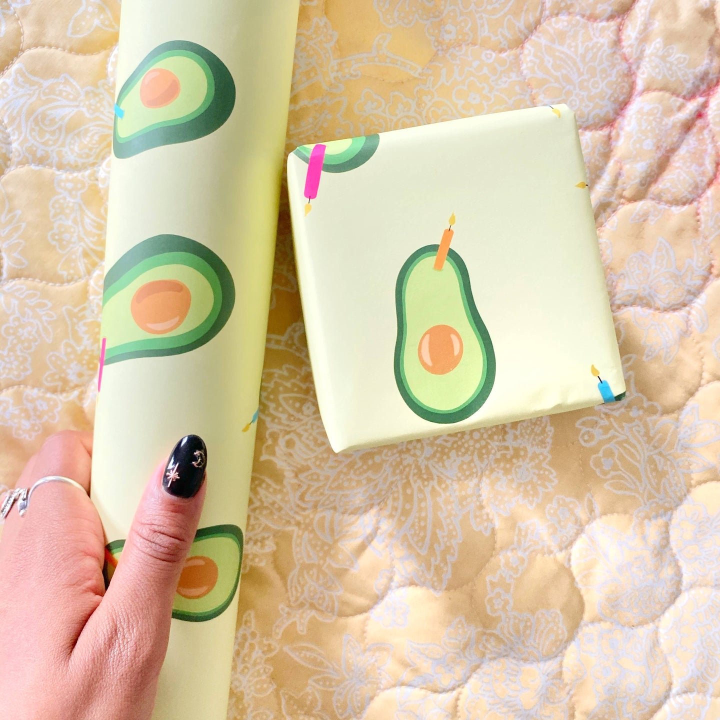 Avocado-Birthday Wrapping Paper