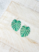 Load image into Gallery viewer, Palm Leaf Acrylic Earrings
