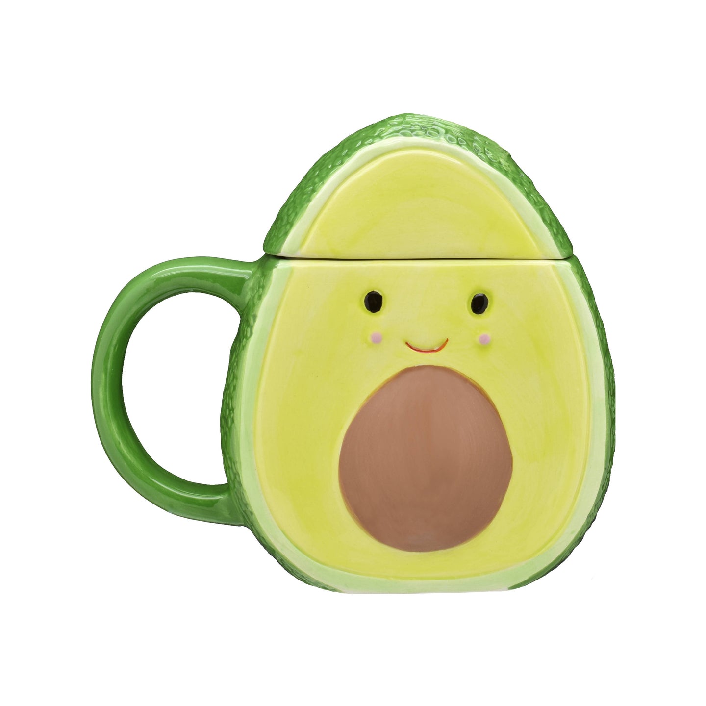Avocado-Shaped Mug with Lid