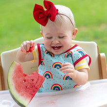 Load image into Gallery viewer, Rainbow Caterpillar Baby Bapron

