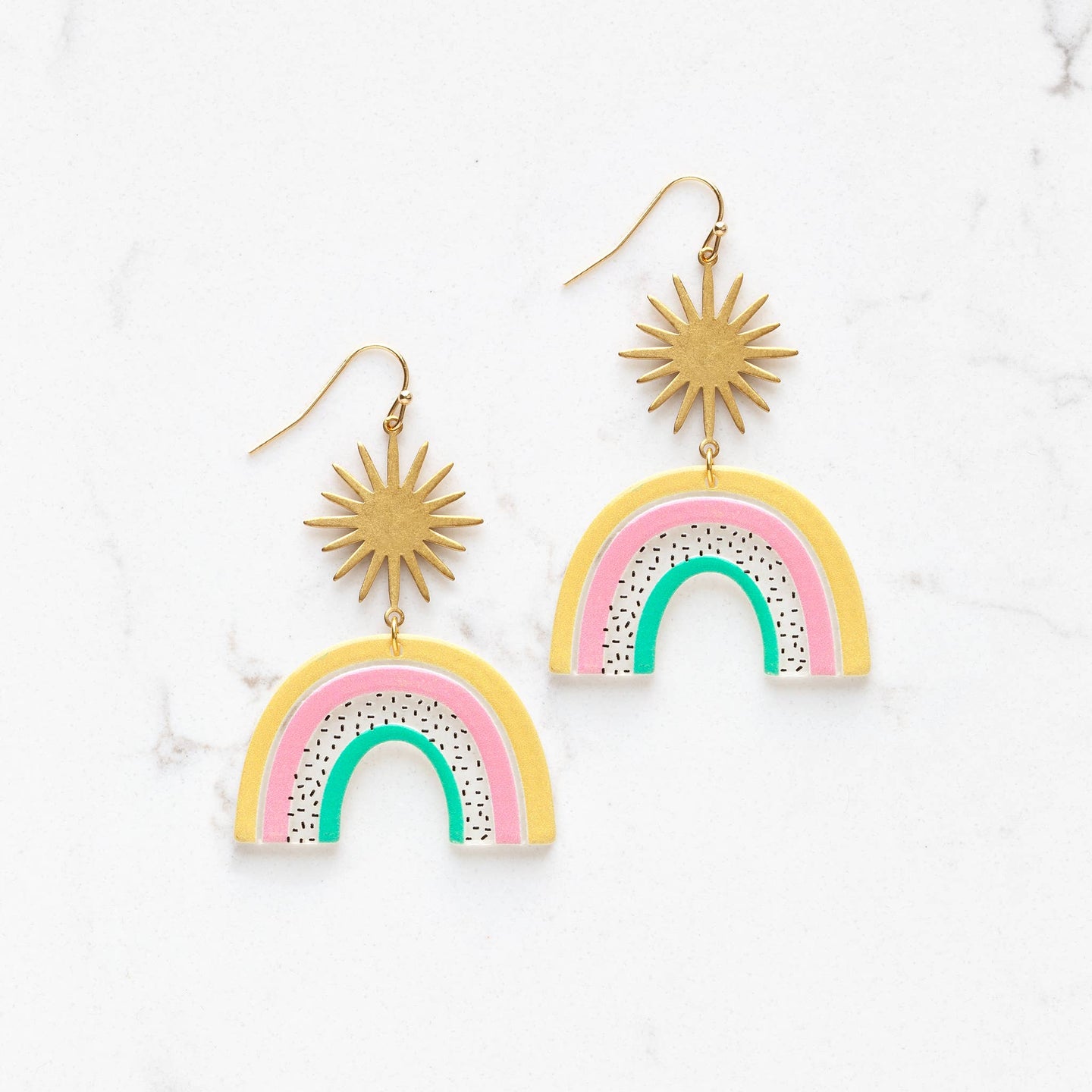 Rainbow Starburst Earrings