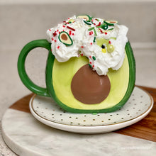 Load image into Gallery viewer, Avocado-Shaped Mug with Lid
