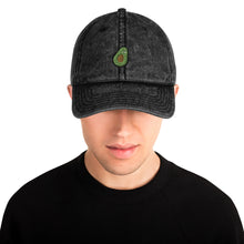 Load image into Gallery viewer, Avocado Embroidered Vintage Hat

