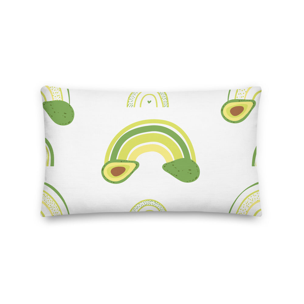 Avocado Rainbow Pillow