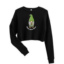 Load image into Gallery viewer, Gnome Avocado Crop Sweatshirt
